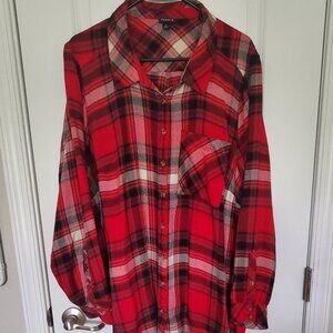 Women's Torrid Red Flannel Shirt
